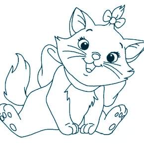 Раскраска Кошечки