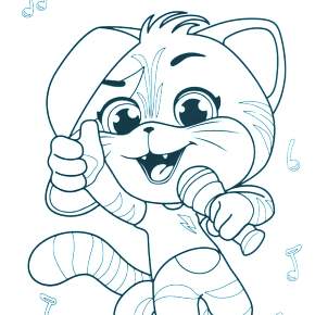 Раскраска Кошечки