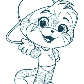 Раскраска Кошечки