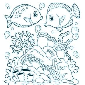 Раскраски Рыбки