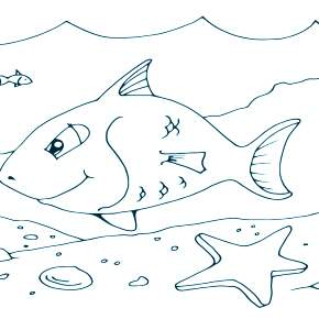 Раскраски Рыбки