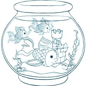Раскраски Рыбки