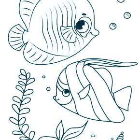 Раскраски Рыбки