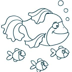 Раскраски Рыбки