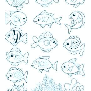 Раскраски Рыбки