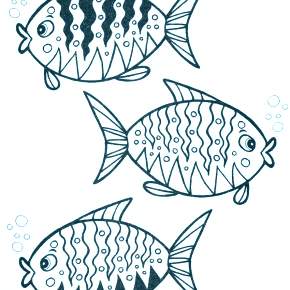 Раскраски Рыбки
