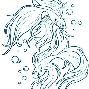 Раскраски Рыбки