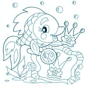 Раскраски Рыбки