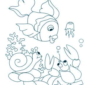 Раскраски Рыбки