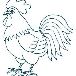 Раскраска Петушок
