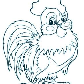 Раскраска Петушок
