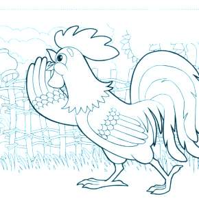 Раскраска Петушок