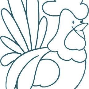 Раскраска Петушок