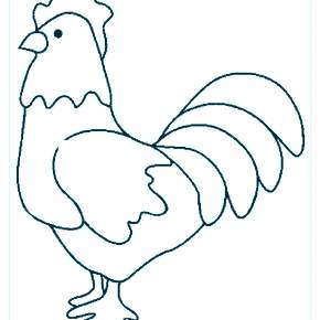Раскраска Петушок