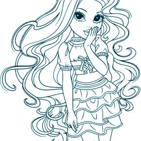 Раскраска Кукла Раскраска Кукла