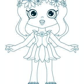 Раскраска Кукла Раскраска Кукла