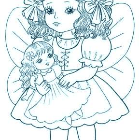 Раскраска Кукла Раскраска Кукла