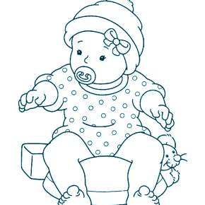 Раскраска Кукла Раскраска Кукла