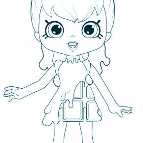 Раскраска Кукла Раскраска Кукла