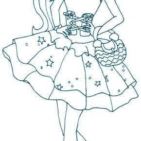 Раскраска Кукла Раскраска Кукла