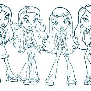 Раскраска Кукла Раскраска Кукла