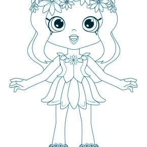 Раскраска Кукла Раскраска Кукла