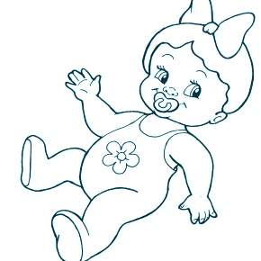 Раскраска Кукла Раскраска Кукла