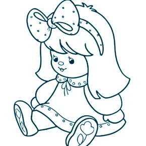 Раскраска Кукла Раскраска Кукла