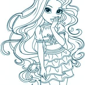 Раскраска Кукла Раскраска Кукла