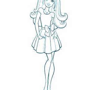 Раскраска Кукла Раскраска Кукла