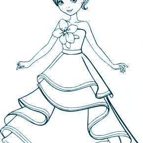 Раскраска Кукла Раскраска Кукла