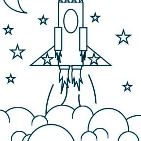 Раскраска Космос