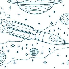 Раскраска Космос