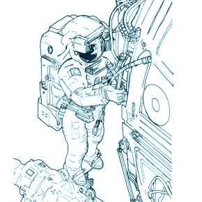 Раскраска Космос