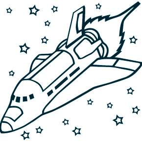 Раскраска Космос