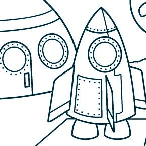 Раскраска Космос