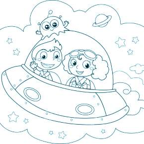 Раскраска Космос