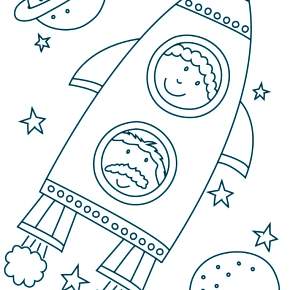 Раскраска Космос