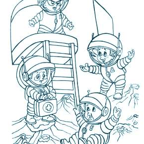 Раскраска Космос