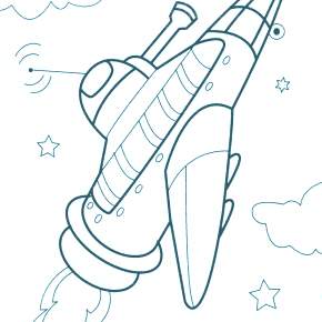 Раскраска Космос