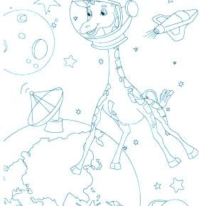 Раскраска Космос