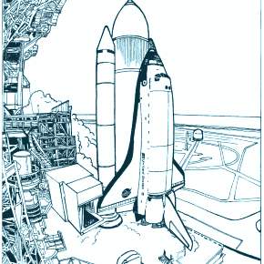 Раскраска Космос