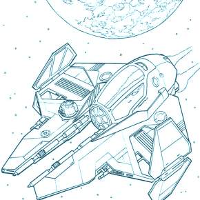 Раскраска Космос