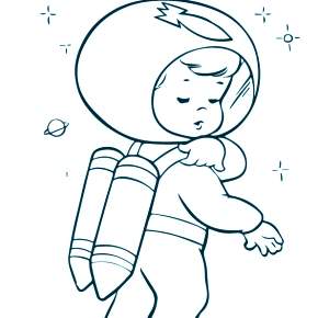 Раскраска Космос