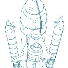 Раскраска Космос