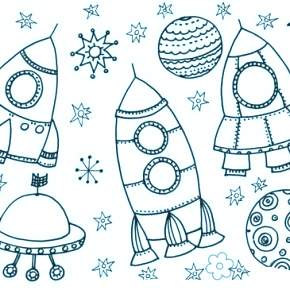 Раскраска Космос