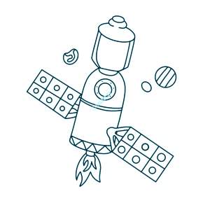 Раскраска Космос