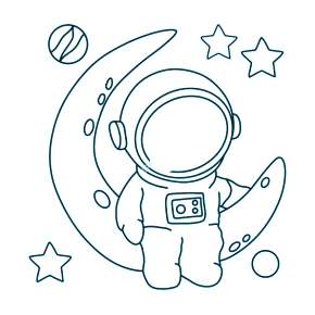 Раскраска Космос