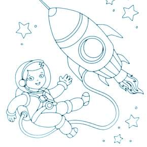 Раскраска Космос