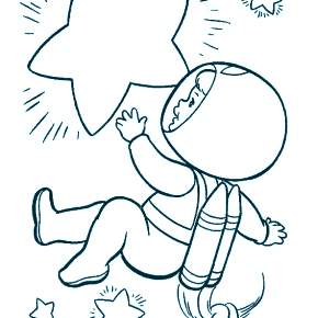 Раскраска Космос